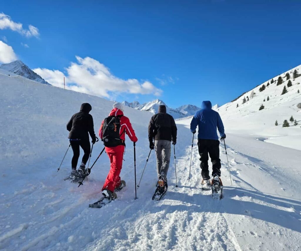 Exporing Kühtai with a snowshoe hiking adventure